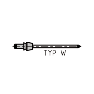 Nit zrywalny specjalny - tuleja profilowana Aluminium/stal W 3 x 5  - 1000 szt. Gesipa kod: 1453920 - 2